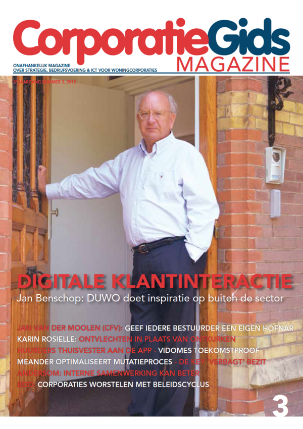 Cover CorporatieGids Magazine - September 2012 Editie: Strategie, Bedrijfsvoering en ICT