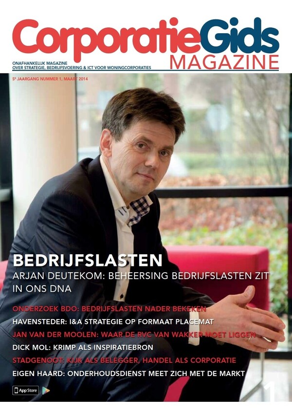 Cover CorporatieGids Magazine - Maart 2014 Editie: Strategie, Bedrijfsvoering en ICT