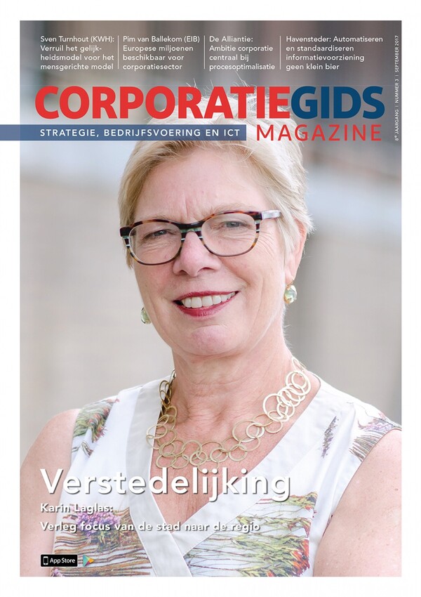 Cover CorporatieGids Magazine - September 2017 Editie: Strategie, Bedrijfsvoering en ICT